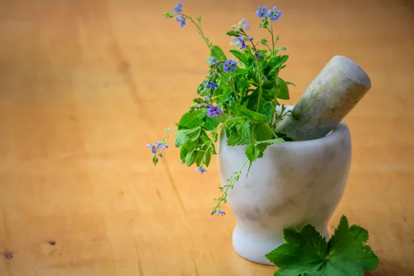 Fresh mint leaves
